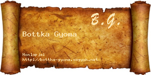 Bottka Gyoma névjegykártya